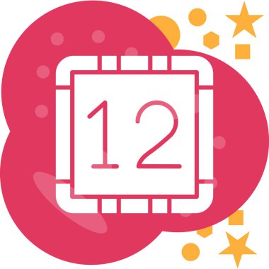 Takvim simgesi, vektör çizimi