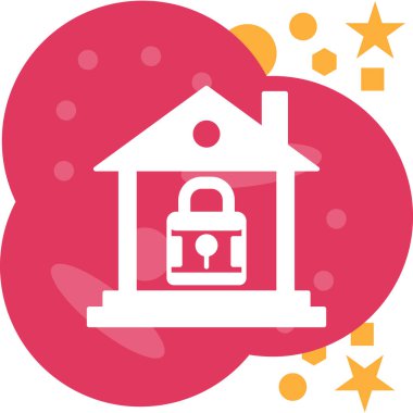 evin basit simgesi, vektör illüstrasyon