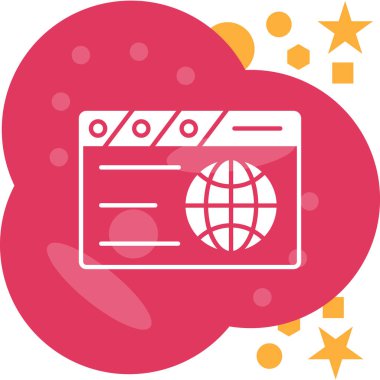 Vektör illüstrasyonu, simge ögesi arkaplanı