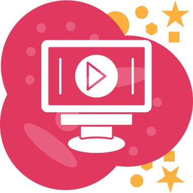 video simgesi vektör illüstrasyonu