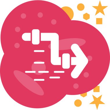 Bir kalbin vektör simgesi ve yıldız şeklinde bir yıldız.