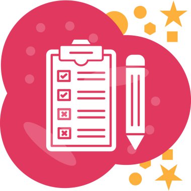 Kontrol listesi vektör illüstrasyon tasarımlı pano