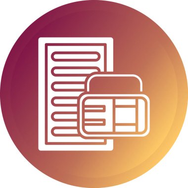 belge web renk vektörü simgesi