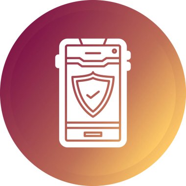 Cep telefonu simgesinin vektör illüstrasyonu