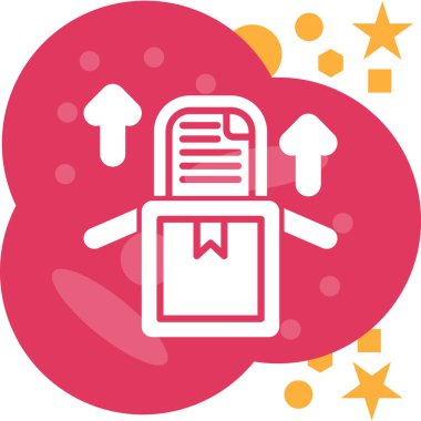 Vektör illüstrasyonu, simge ögesi arkaplanı