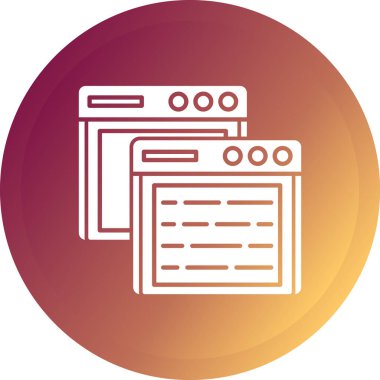 Web simgesi vektör illüstrasyonu