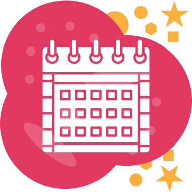 Takvim. Web simgesi basit tasarım