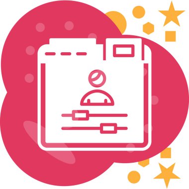 Takvim simgesi, vektör çizimi