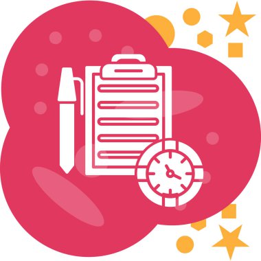 Bulut simgesi olan bir saatin vektör çizimi