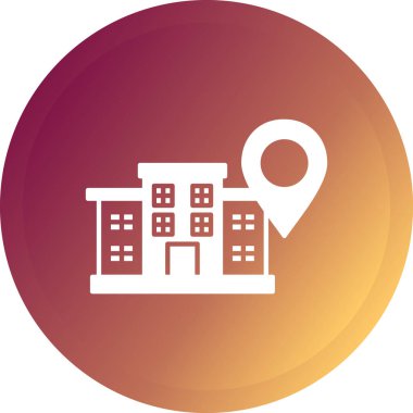 Modern binanın vektör illüstrasyonu