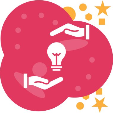 Fikir modern simgesi, vektör illüstrasyonu