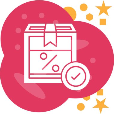 İndirim simgesi vektör illüstrasyonu