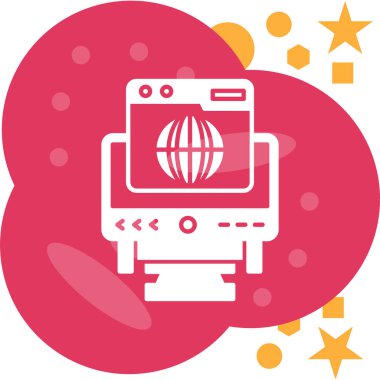 robot ikon vektör illüstrasyonu