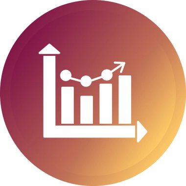 Grafikli bir grafiğin vektör illüstrasyonu