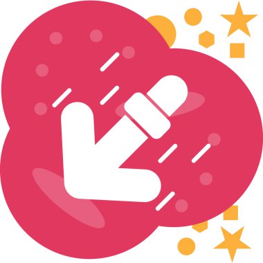 Eldiven. Web simgesi basit illüstrasyon