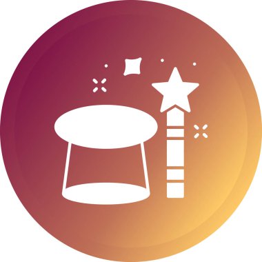 sihirli dron simgesi, vektör illüstrasyonu