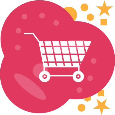 Sepet ikonu vektör illüstrasyonu