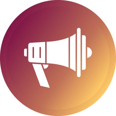 Megafon ikonu vektör illüstrasyonu