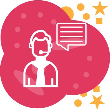 Müşteri servisi. Basit resimleme