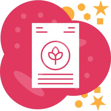 Çiçek. Web simgesi basit illüstrasyon