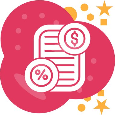 iş finans para simgesi Doldurulmuş dış hat biçimi