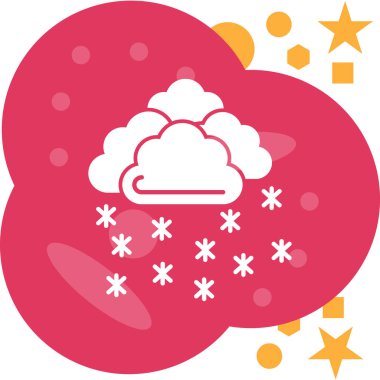 kar simgesi, vektör illüstrasyonu