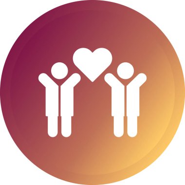 kalp vektör simgesi modern illüstrasyon