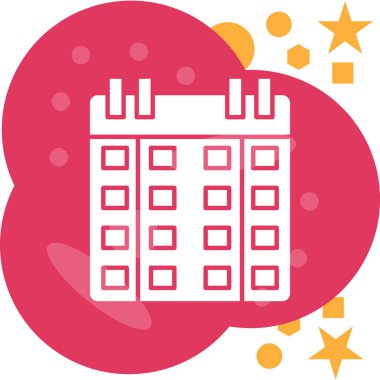 Takvim. Web simgesi basit illüstrasyon