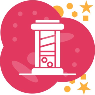 Havai fişekler. Web simgesi basit tasarım