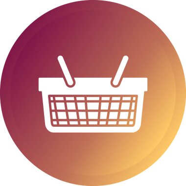 Bir alışveriş arabası simgesinin vektör çizimi