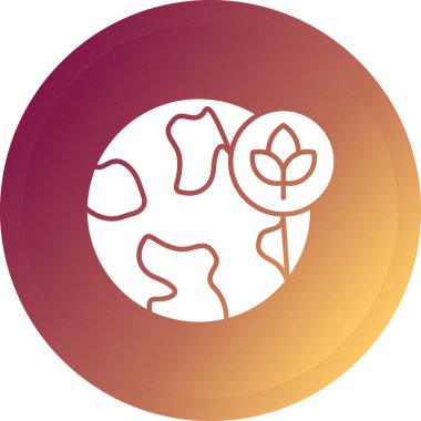 Bir ağaç simgesinin vektör illüstrasyonu