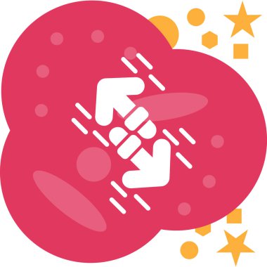 Bulutlu bir kalbin vektör çizimi