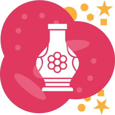 Şarap şişesi. Basit tasarım