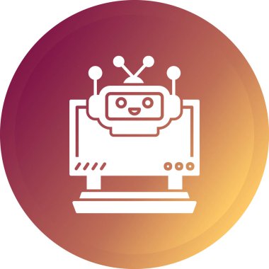 robot ikon vektör illüstrasyonu