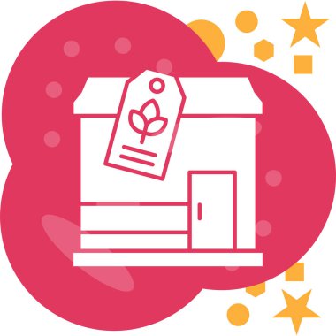 bilet simgesi, vektör illüstrasyonu