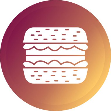 Ekmek. Web simgesi basit illüstrasyon