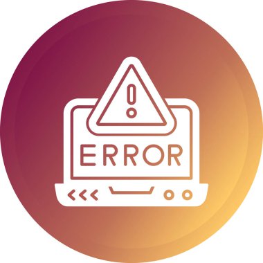 Hata simgesi vektör illüstrasyonu