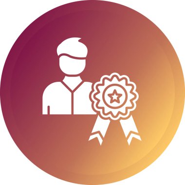 Elinde yıldız olan bir yıldızın vektör çizimi