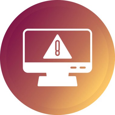 Bilgisayar ekranı. Basit resimleme