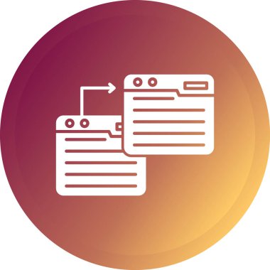 Dosya simgesinin vektör illüstrasyonu