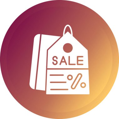 Moda Biçimli Satış Simgesi İzole Arkaplan