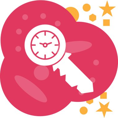 Saat simgesi vektör illüstrasyonu