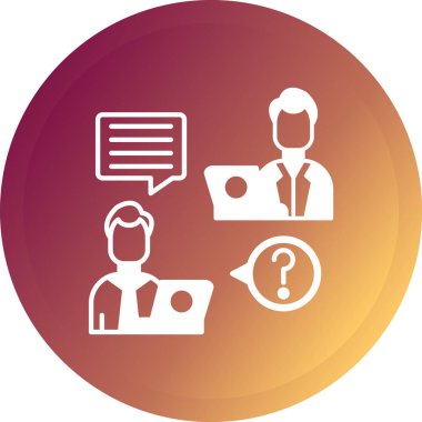 Basit iletişim simgesi, vektör illüstrasyonu, vektör konsepti