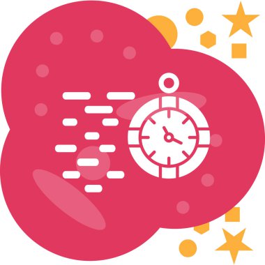 Saat simgesi vektör illüstrasyonu