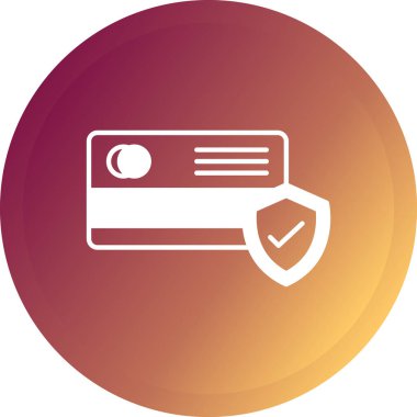 Kredi kartı ikonu vektör illüstrasyonu