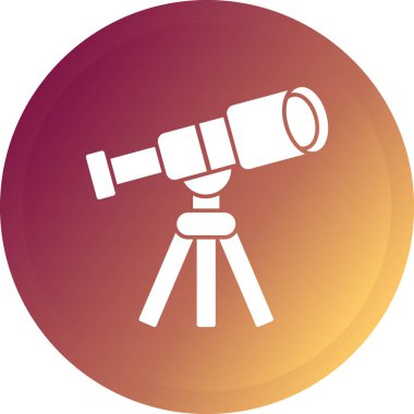 Kamera vektör glif simge tasarımı