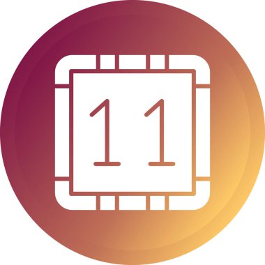 İşlemci. Web simgesi basit tasarım