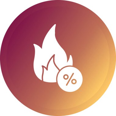 Bir gaz simgesinin vektör illüstrasyonu