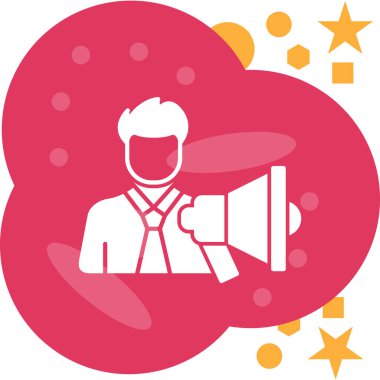 Kalbi olan bir adamın vektör çizimi