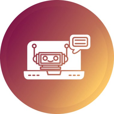 Bir robotun vektör çizimi